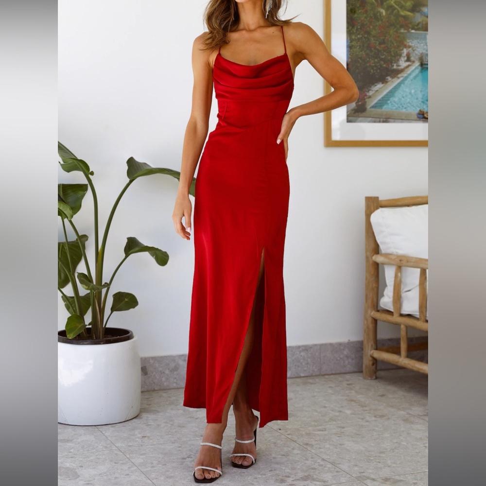 Hello Molly Maxi Red Dress